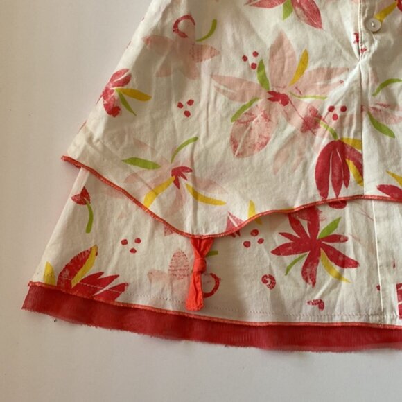 Peluche & Tartine Sleeveless Ruffle Floral Cotton Dress 24 Months - Picture 7 of 10